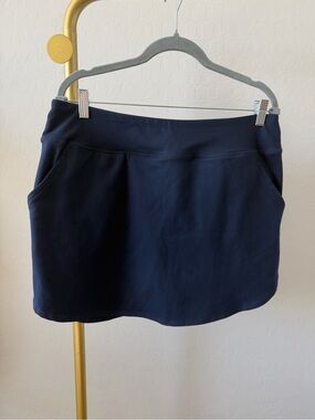 Cynthia Rowley Navy Athletic Skirt with Side Pockets